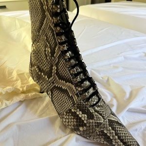 Alexandre Birman Women’s Millen Python Print Boots size 8